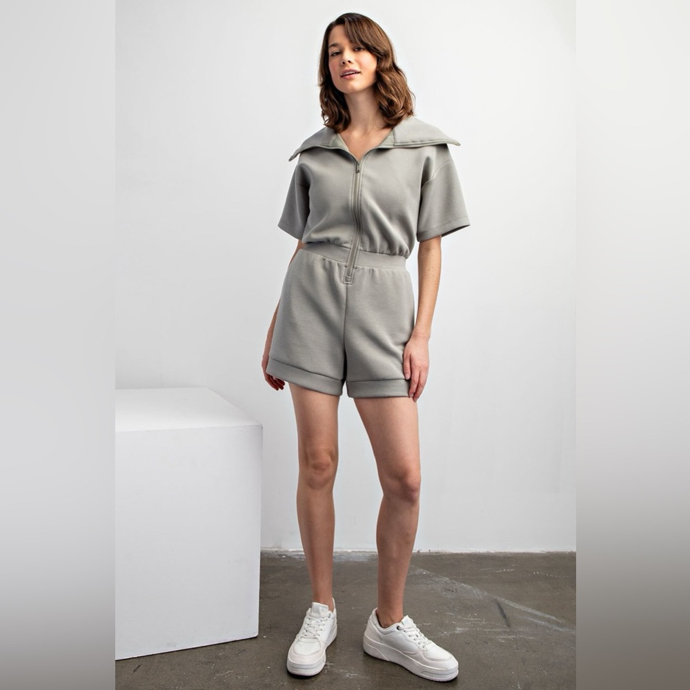 BOUTIQUE Modal Zip Romper